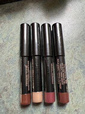 NUDEstix Magnetic 2 matte lip colour(boho,rose), 2luminous eye color(burnish,lil
